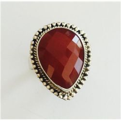 Sterling Silver .925 Carnelian Ring 9.47g RS8.75