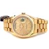 36mm Gents Rolex 18k Yellow Gold Oyster Perpetual Daydate Watch. Champagne Dial. 18K Yellow Gold Flu
