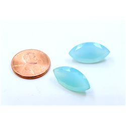 14 ct & up Chalcedony Loose Stone (14.83) 2Pcs