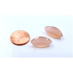 15 ct & up Chalcedony Loose Stone (15.12) 2Pcs