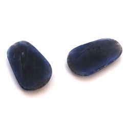 74 ct & up Natural Sapphire Slice Rose Cut Loose Stone (74.70) 2Pcs