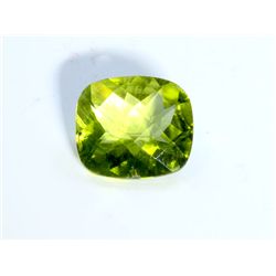 2 ct & up Peridot Cushion Cut (2.96)