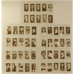 Complete (50) Card Set of Original 1938 Churchman's Cigarettes Boxing Cards with Joe Lewis, Jack Dem