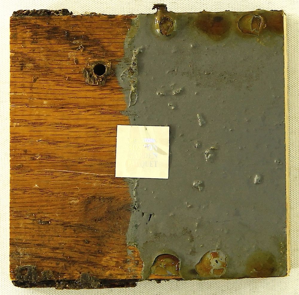 Boston Celtics Game Used 4x4 Hardwood Floor Used In The Boston