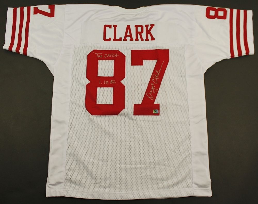dwight clark signed jersey