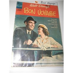 1962 *EXTREMELY RARE* ONLY 1 ISSUE DELL COMICS *WALT DISNEY'S BON VOYAGE* BOOK VALUE $50.00 IN PROTE