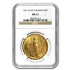 1907 $20 St. Gaudens Gold Double Eagle - MS-62 NGC