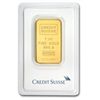 1 gram Pure Gold Bar .9999 Fine Credit Suisse Statue of Liberty (In Assay)