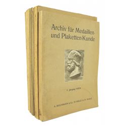 Archiv für Medaillen- und Plaketten-Kunde
