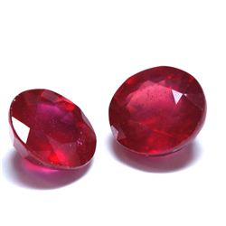 5.28 ct & up Ruby Loose stone pair & matching