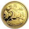 2014 1/10 oz Proof Gold Lunar Year of the Horse (SII)