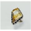 Image 1 : Sterling Silver .925  Citrine Ring  8.05g RS4