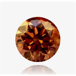 2 ct & up Fancy Dark Brown Round Brilliant  SI1