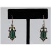 Image 1 : Sterling Silver .925 Vintage Peridot Earrings