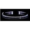 Image 1 : 14kt White Gold Diamond Bangle  1.03 ctw