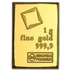 Image 1 : 1 gram Valcambi Gold Bar (No Assay) .9999 Fine