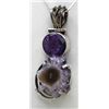 Image 1 : Sterling Silver .925 Amethyst Pendant