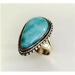 Sterling Silver .925  Turquoise Ring 9.10g RS8.75