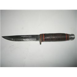 VINTAGE *COAST CUTLERY* KNIFE WITH WRAPPED HANDLE STAMPED *JAPAN-COAST CUTLERY CO.* APPROX. 8 INCHES