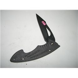 LOCKBLADE KNIFE VERY SHARP BLADE STAMPED *STAINLESS ROSTFRIE*!! KNIFE CAME OUT OF SAFE!!