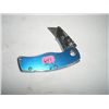 Image 1 : RAZOR LOCKING KNIFE WITH BLUE HANDLE!! KNIFE CAME OUT OF SAFE!!