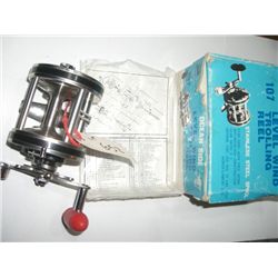 OCEANSIDE LEVELWIND SALTWATER FISHING REEL *HEAVY DUTY-EXCELLENT CONDITION* MODEL 107 COMES IN ORIGI