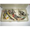 Image 1 : BOX FULL OF APPROX. 20 TOTAL OLD FISHING LURES!! LURES CAME OUT OF SAFE!!
