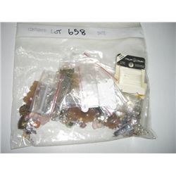 BAG OF ASSORTED VINTAGE ITEMS FOR MAKING JEWELRY INCLUDING BEADS/ECT!! ITEMS CAME OUT OF SAFE!!