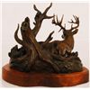 Image 3 : "The Broken Twig" Whitetail Deer Bronze