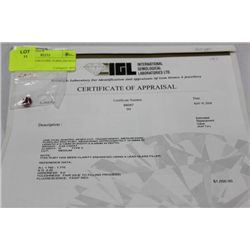 6.05ct. MEDIUM-DARK PURPLISH RED RUBY