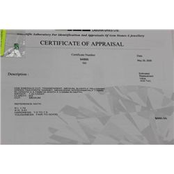 1.22ct. YELLOWISH GREEN TSAVORITE GARNET