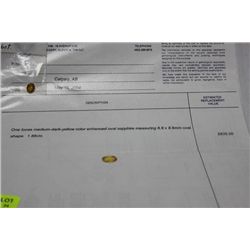 1.86ct. MEDIUM-DARK YELLOW SAPPHIRE