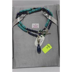 .925 SILVER NATURAL TORQUOISE NECKLACE