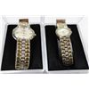 Image 1 : HIS AND HERS W/ MOTHER OF PEARL FACE WATCH