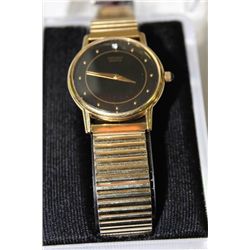 SEIKO WATCH MENS W GOLD COLOURED BAND
