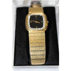 MENS BULOVA GOLD COLOURED BAND
