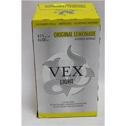 4 BOTTLES X 330 ML OF VEX LIGHT ORIGINAL LEMONADE