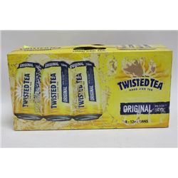 CASE OF 18 12OZ CANS TWISTED TEA MALT BEVERAGE X2