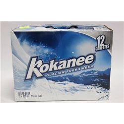 CASE OF 12 X 355ML CANS KOKANEE BEER