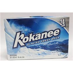 CASE OR FLAT OF 24 X 355ML CANS KOKANEE BEER