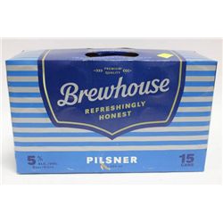 CASE OF PILSNER BREWHOUSE 15 X 355 ML CANS X2