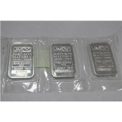 1 OZ SILVER BAR X3