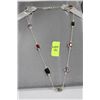Image 1 : .925 ST SILVER MULTI GEMSTONE NECKLACE