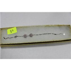 ST SILVER CZ BRACELET