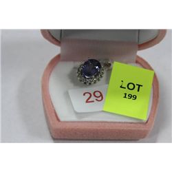 .925 SILVER AMETHYST PENDANT NECKLACE