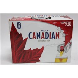 CASE OF 12 X 355ML CANS MOLSON CANADIAN X3