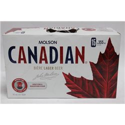 CASE OF 15 X 355ML CANS MOLSON CANADIAN X3