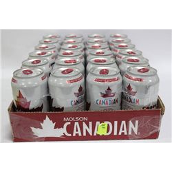 CASE OR FLAT OF 24 X 355ML CANS MOLSON CANADIAN X2