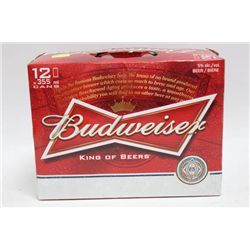 CASE OF 12 BUDWEISER CANS