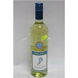 750ML BOTTLE BAREFOOT CHARDONAY WINE13%